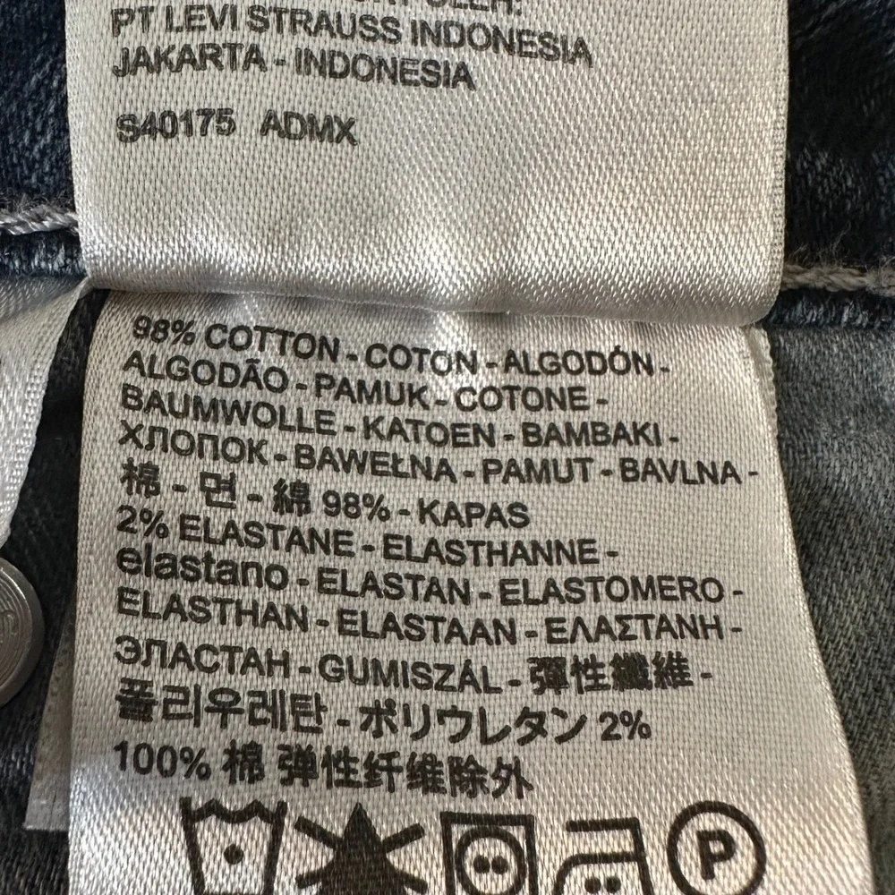 Levis 505 Regular Fit Straight Leg Denim‎ Blue Jeans Americana Streetwear 30x30